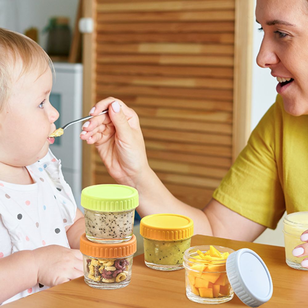 Baby Food Glass Jars - Lot de 6 pots en verre