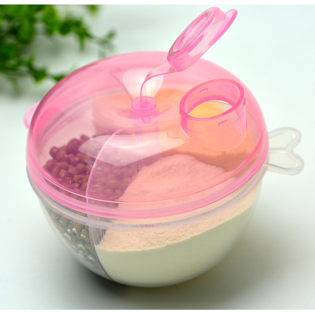 Baby Food On The Go - Distributeur de lait en poudre rose,