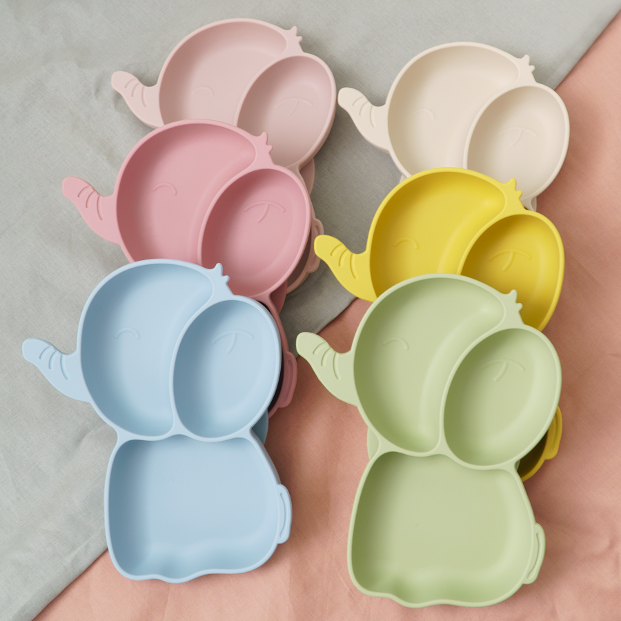 Baby Food Dinner - Assiette à manger en silicone pour