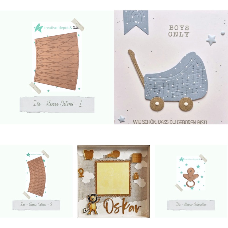 Baby Food Diary - Matrices de découpe en métal et