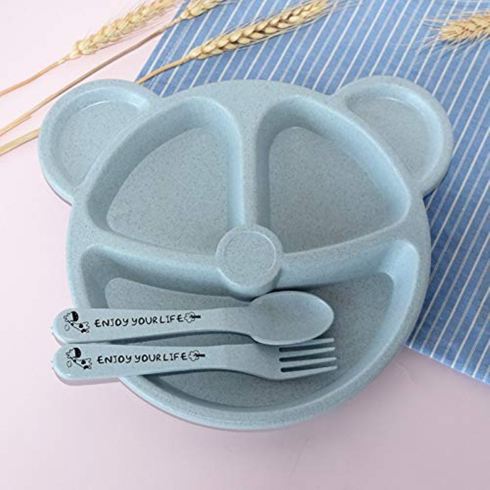 Baby Food Menu - Bol + cuillère + fourchette pour