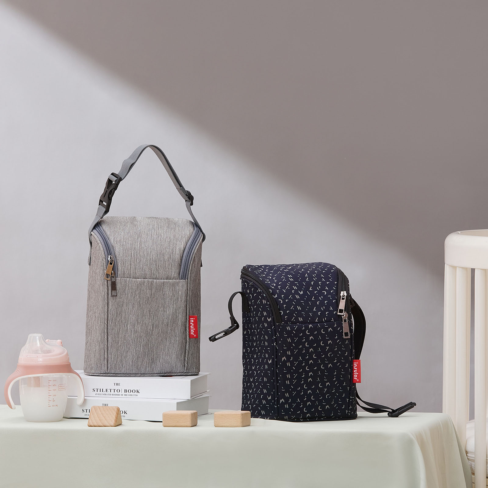 Baby Food On The Go - Insert de sac à couches, porte-bouteille
