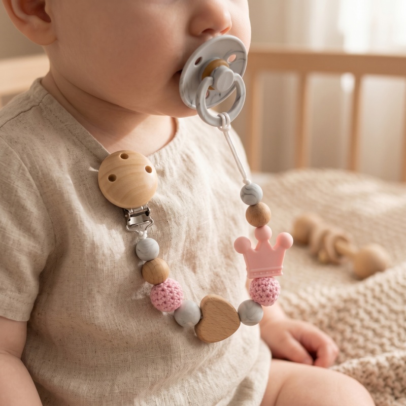 Attache-tétine personnalisée p - Baby Food Name avis et prix