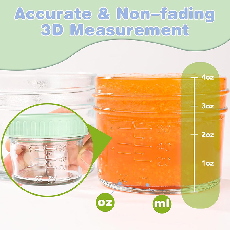Lot de 6 pots en verre de 120  - Baby Food Glass Jars avis et prix
