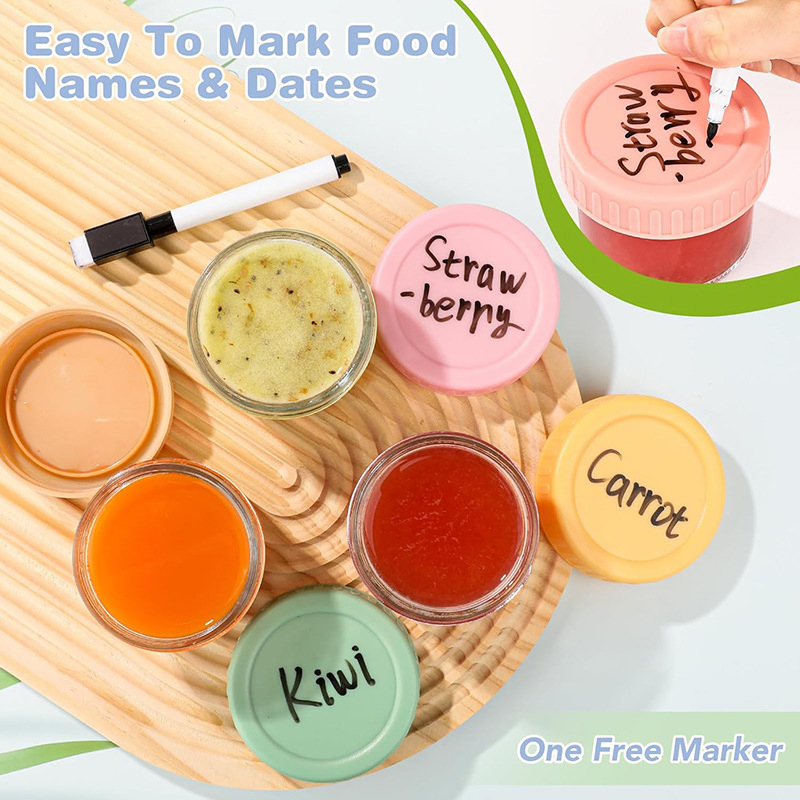 Lot de 6 pots en verre de 120  - Baby Food Glass Jars avis et prix