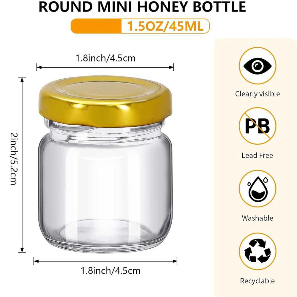 Mini pots à miel ronds transpa - Baby Food Glass Jars avis et prix