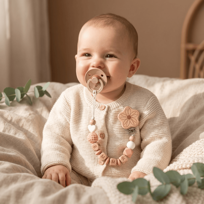 Attache-tétine personnalisée 2 - Baby Food Name avis et prix